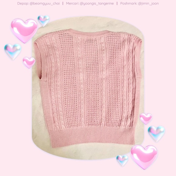 Oversized pink sweater vest 🩷 - Picture 3 of 5